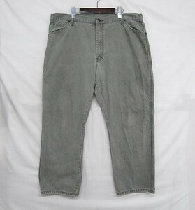 ディッキーズ ビッグ サイズ W42 L30 ワイド ダックパンツ ワーク パンツ ペインターパンツ カーキ Dickies 古着 1O2242