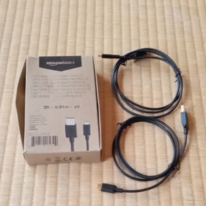 USBケーブル 0.9m (2.0タイプAオス - マイクロBケーブル)2本セット新品未使用品