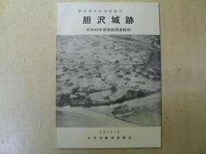 胆沢城跡 昭和49年度発掘調査概報 / 岩手県奥州市 1975年 城郭