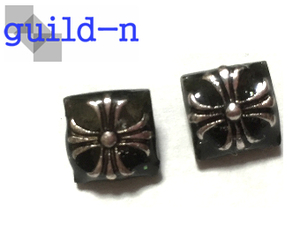 guild-n * Cross metal allergy correspondence resin men's resin earrings 