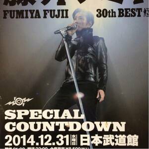 Fujii Fumiya Nippon Budokan Special Countdown 2014 Lawson Ticket A4 Flyer