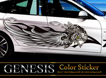 女神 カーステッカー カラー 32 翼 車 バイナルグラフィック 限定 ワイルドスピード系 デカール_画像1