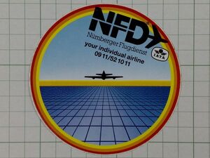 フランスのステッカー：NFD 飛行機 航空／蘭 ビンテージ 車 +Fa