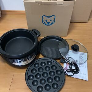TIGER グリル鍋 CQG-B30N 深鍋 焼肉プレート たこ焼き 美品