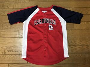 MLB ST.LOUIS CARDINALS KID’S SHORT SLEEVE SHIRTS NOOTBAAR size-6/8(着丈53身幅43) 中古 送料無料 NCNR