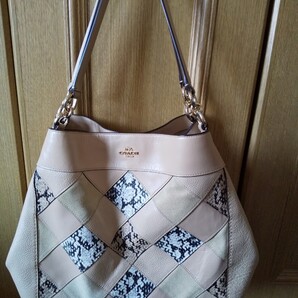 COACH コーチハンドバッグパッチワーク限定品