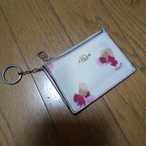 COACH 定番 花柄カードケース 送料込み 定期入れ パスケース コインケース
