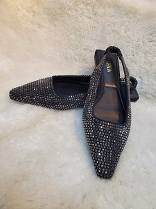 ZARA Kirakira Flat сандалии размер 39[8594-3]