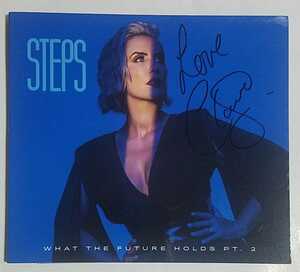 Steps Claire 直筆サイン入り What The Future Holds PT.2 CD 未再生 オフィシャルサイト限定盤 ステップス クレア The Slightest Touch