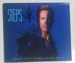 Steps H 直筆サイン入り What The Future Holds PT.2 CD 未再生 オフィシャルサイト限定盤 ステップス The Slightest Touch 即決