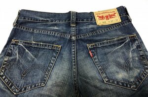 Levi's リーバイス 502 紙パッチ　ダメージ加工　ジーンズ デニムパンツ W33 メンズ