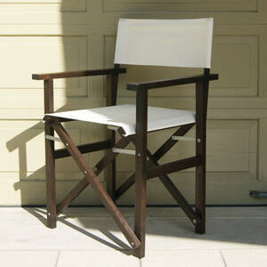 3569t3[ wooden folding chair tirekta-z chair . cloth canvas ground raw . ivory white ] garden terrace deck outdoor *