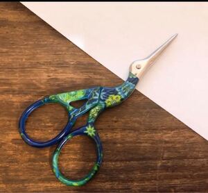 【ブループリント】 コウノトリ 糸切りバサミ 刺繍糸 刺し子 糸 はさみ
