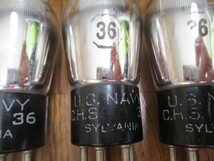 真空管　SYLVANIA　U.S.NAVY CHS-36　3本 シルバニア 米国海軍　白箱入り_画像4