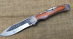 コロンビアナイフ COLUMBIA KNIFE フォールディングナイフ A3154 Black wood 折りたたみ式