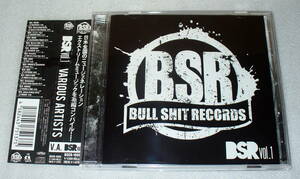 A4■帯・ステッカーつき BSR Vol.1 BULL SHIT RECORDS ◆LAY ANOTHER FLIGHT/彼女in the display/POT/PANIC in the BOX/ROACH ほか