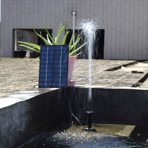 即決!ソーラー水ポンプキット 9V 1.8 ワットソーラーパネル水フローティングソーラー噴水鳥風呂池庭水ポンプ