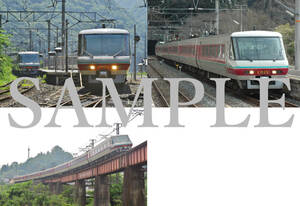 D【鉄道写真】Ｌ版３枚　381系　パノラマ車　やくも　伯備線　ＪＲ西日本
