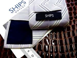 E1118Y●在庫処分SALE●シップス【ＳＨＩＰＳ】【ストライプ】ネクタイ