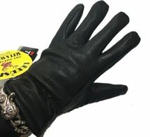 送料無料 NAPA GLOVES ナパ 鹿革 防寒 冬用 シンサレートグローブ 811TL-L BLACK 黒 EXTRA WARM 裏地付 ディア USA老舗 バイク用品_画像2