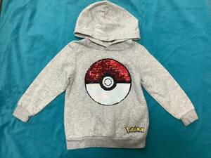 H&M Pokemon украшен блестками Parker 3~4Y 105cm