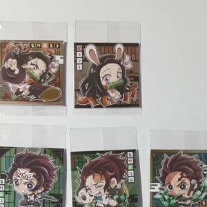 鬼滅の刃 ディフォルメシールウエハース4 炭治郎 禰豆子 5種セット