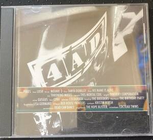 貴重輸入盤非売品CD「Cat No UNCUT 4AD 6」ピクシーズ/ラッシュ(LUSH)/コクトーツインズ/ブリーダーズ/スローイングミュージズ/CUBA他