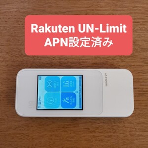 W04 WiMAX2+ 楽天Rakuten UN-LIMIT設定済み