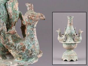 中国古玩 唐物 青銅器 発掘 饕餮文 祭器 時代物 極上品 初だし品 613