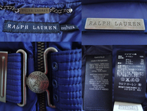 Ralph Lauren Blue Lable ラルフローレン ベルテッドダウンジャケット ブルー ベルト付き サイズL_画像8