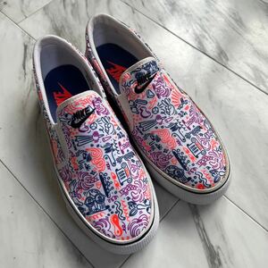 NIKE TOKI SLIP PRINT 724769-106 花柄 24cm NIKE