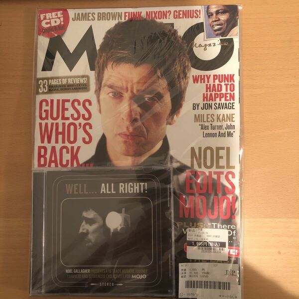 MOJO Noel Gallagher 2011年9月号 付録CDあり 洋雑誌 外国雑誌 雑誌 ノエル Oasis オアシス