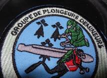 空（円型）新品フランスFRANCE　EOD Divers潜水士le Longue Missile Submarine刺繍ワッペン（パッチ）スキューバダイビング◎ミリタリー_画像3