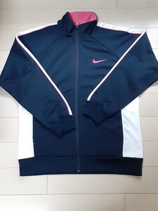 ナイキ/NIKE DRY-FIT☆レディス・ネイビージャージ上着/L新品