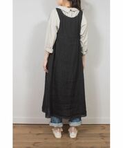 nest Robe ネストローブ ノースリーブ リネンレース付ワンピース 美品_画像3