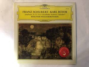 11113S 輸入盤12inch LP★KARL BOHM/BERLINER PHILHARMONIKER/SCHUBERT/SYMPHONIEN NR.5 B-DUR/NR.8 H-MOLL/grammophon★139 162