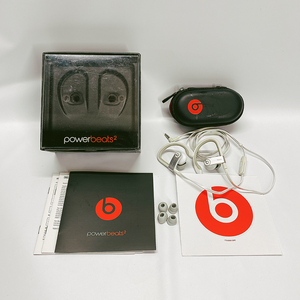 値下げ！【動作品】ｂｅａｔｓ　ワイヤードイヤホン　ｐｏｗｅｒｂｅａｔｓ2　ホワイト　難あり　ＡＰＬＬＥ　高音質　ビーツ　有線タイプ