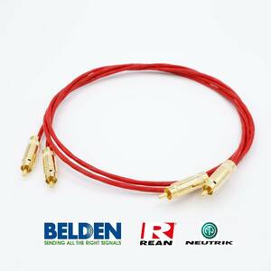 【送料無料】3m×2本 ベルデン88760(BELDEN) RCAケーブル +REAN-NYS352AG (ノイトリック)