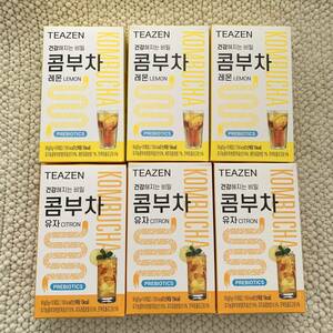 韓国 TEAZEN☆コンブチャ（レモン30包＆ゆず30包）未開封