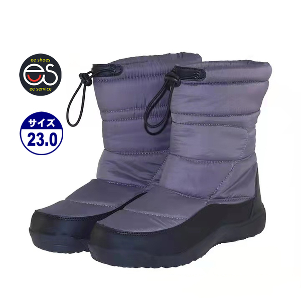 ★新品・人気★【17393_CHO-GRY_23.0】 男女兼用のダウンブーツ ウインターブーツ 防寒靴 ノルディックブーツ サイズ:23.0~28.0cm