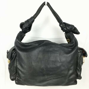  regular goods guarantee card attaching MARC BY MARC JACOBS/ Mark Jacobs leather shoulder bag black tube NO.WB9-9