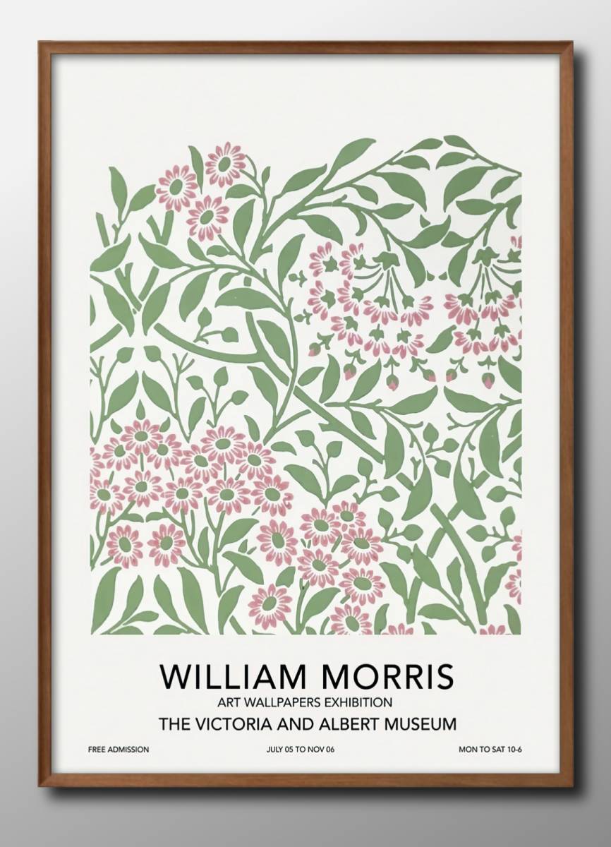 9130 ■ Livraison gratuite !! Affiche A3 William Morris nordique/coréen/peinture/illustration/mat, Logement, intérieur, autres