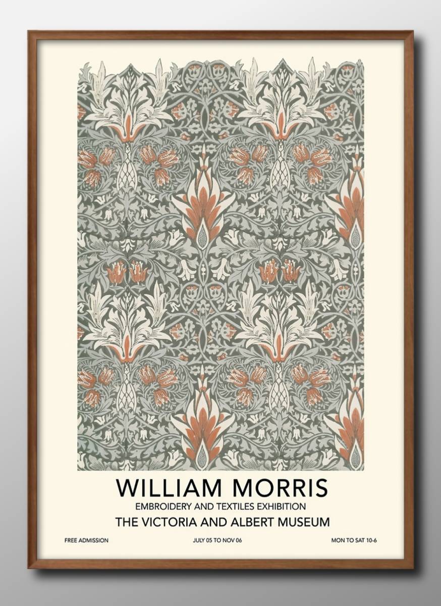 9133■Free shipping!! A3 poster William Morris Nordic/Korean/painting/illustration/matte, Housing, interior, others