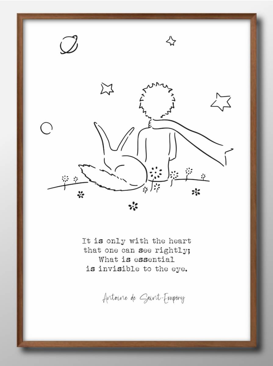 9058■Free shipping!! A3 poster The Little Prince Scandinavia/Korea/Painting/Illustration/Matte, residence, interior, others