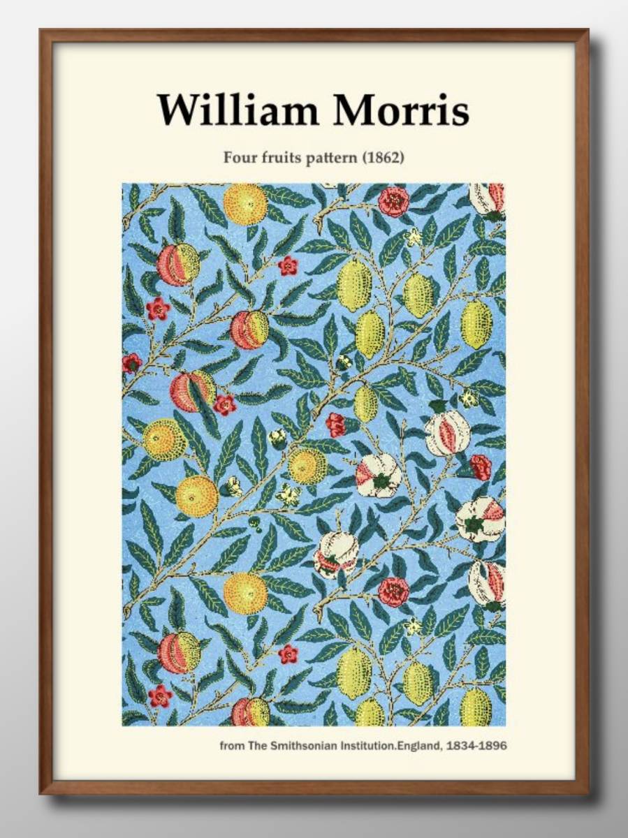 1-7519 ■ Livraison gratuite !! Affiche A3 William Morris nordique/coréen/peinture/illustration/mat, Logement, intérieur, autres