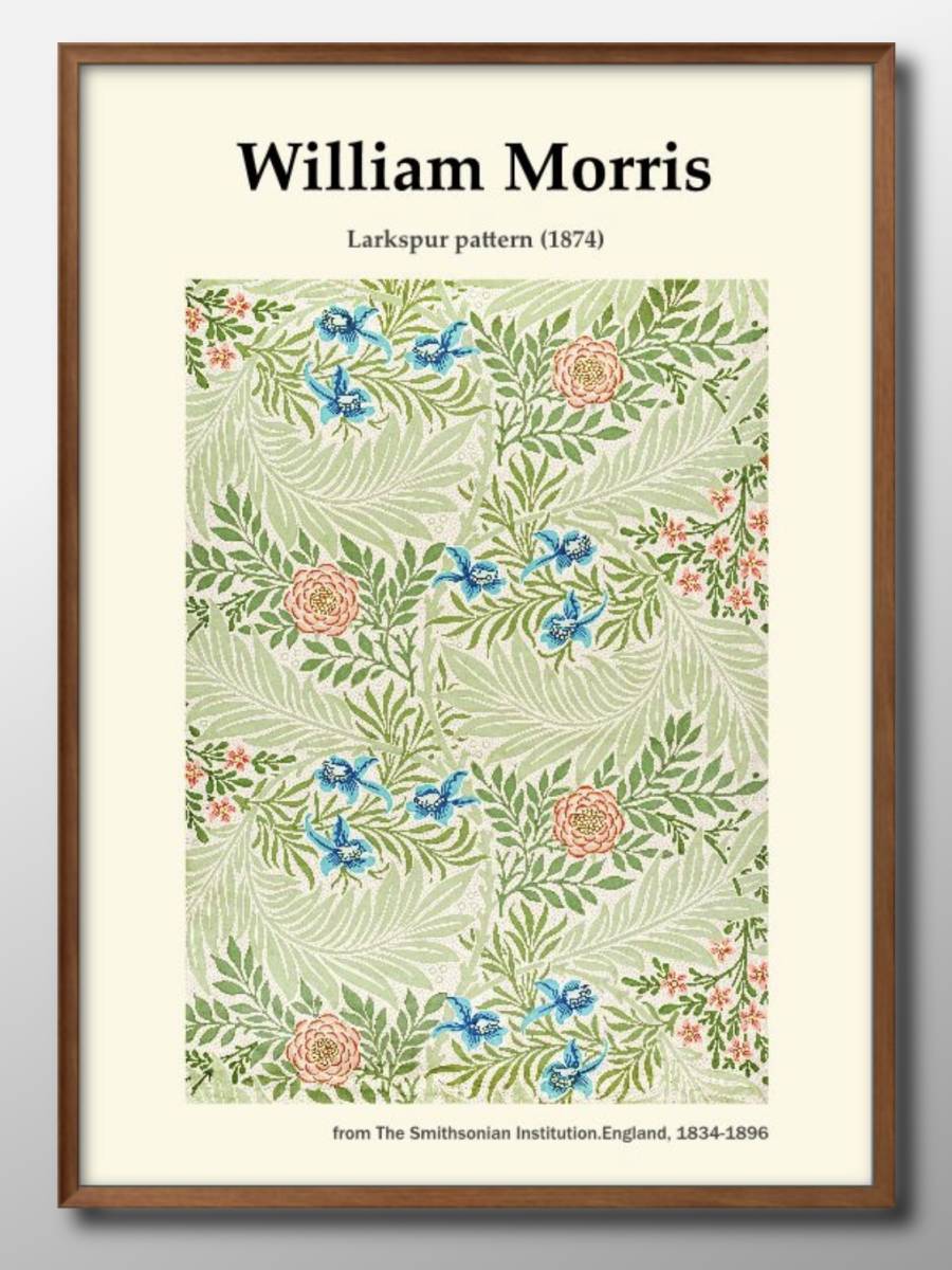 1-7520 ■ Livraison gratuite !! Affiche A3 William Morris Scandinavie/Corée/Peinture/Illustration/Mat, résidence, intérieur, autres