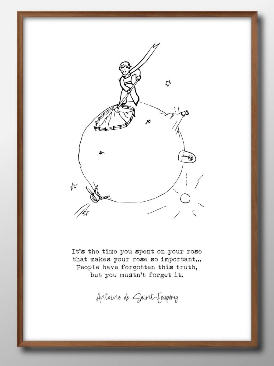 9062■Free shipping!!A3 poster The Little Prince Scandinavia/Korea/Painting/Illustration/Matte, residence, interior, others