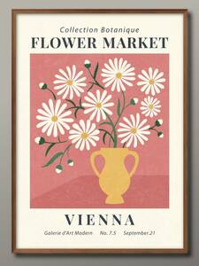 Art hand Auction 8469 ■ Livraison gratuite !! Affiche A3 FLOWERMARKET Marché aux Fleurs Nordique/Coréen/peinture/illustration/mat, Logement, intérieur, autres