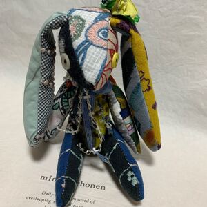 ハンドメイド ウサギ ぬいぐるみ ミナペルホネン
