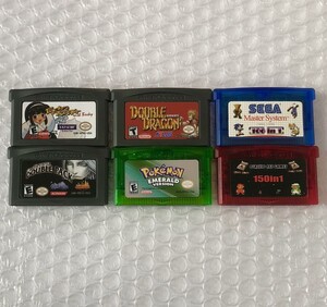 ゲームボーイアドバンスソフト 6本まとめ売り ケース付 6点セット バラ売り不可